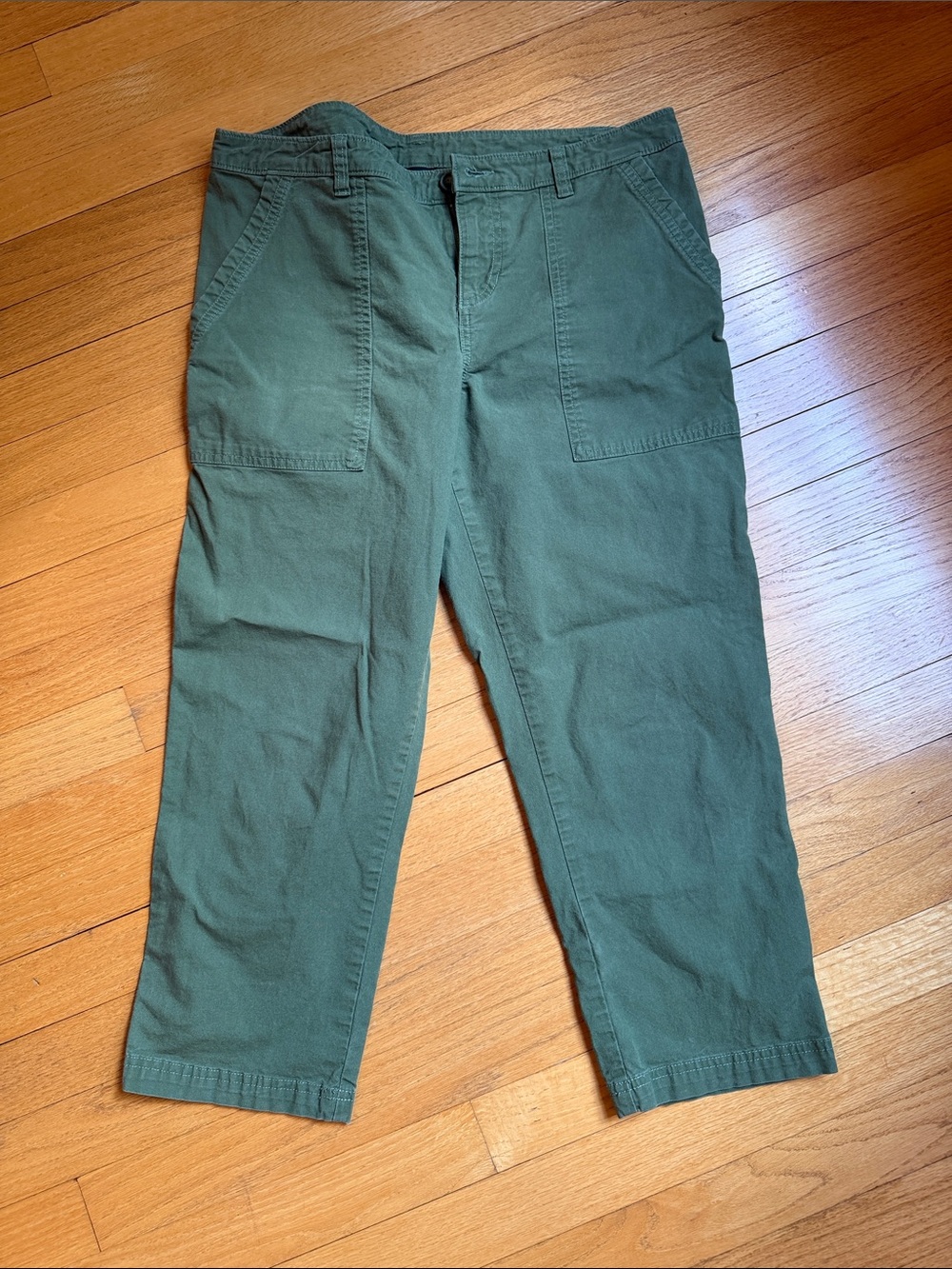 Patagonia Green Women's Capris with Front Patch Pockets
